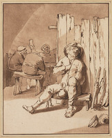 TvB G 6168
<br/>
Dronken boer in herberg
<br/>
<em>Schreuder, Bernard (?-1780)</em>